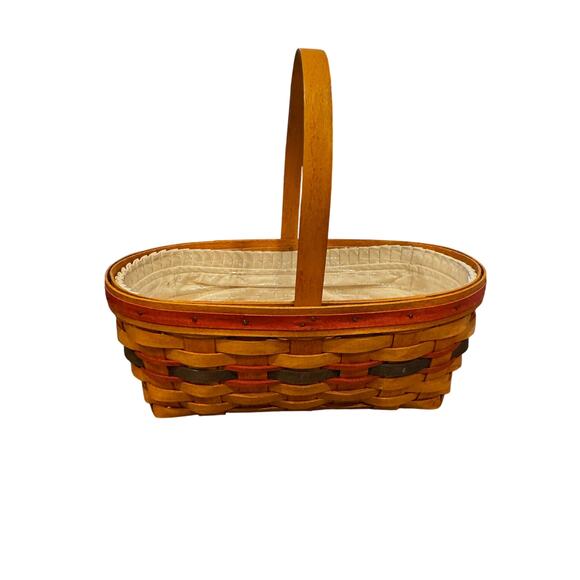 Longaberger Basket 1994 with Liner and Cloth Insert - Picture 1 of 5